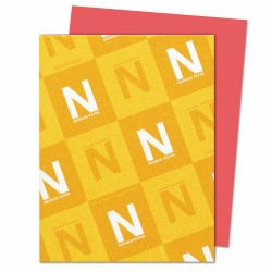 Neenah Paper Astrobrights Colored Card Stock 65 lb. 8-1/2 x 11 Rocket Red 250