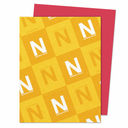 Neenah Paper Astrobrights Colored Card Stock 65 lb. 8-1/2 x 11 Re-Entry Red 250
